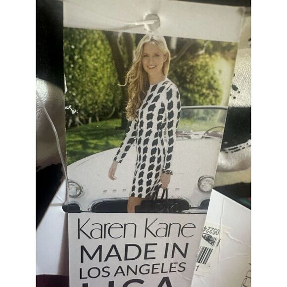 NWT Karen Kane XL Soft Stretch Printed Dress Made In Los Angeles - Picture 9 of 9